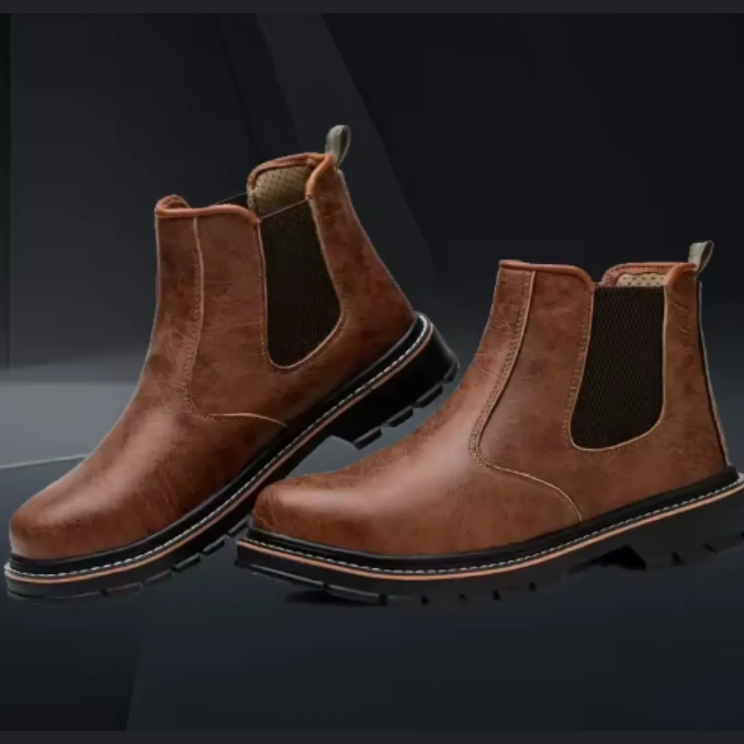 Protective Durable Non Slip Leather Safety Boot For Men