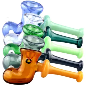 Pulsar 6" Boot-Shaped Borosilicate Glass Hand Pipe - Colorful & Durable