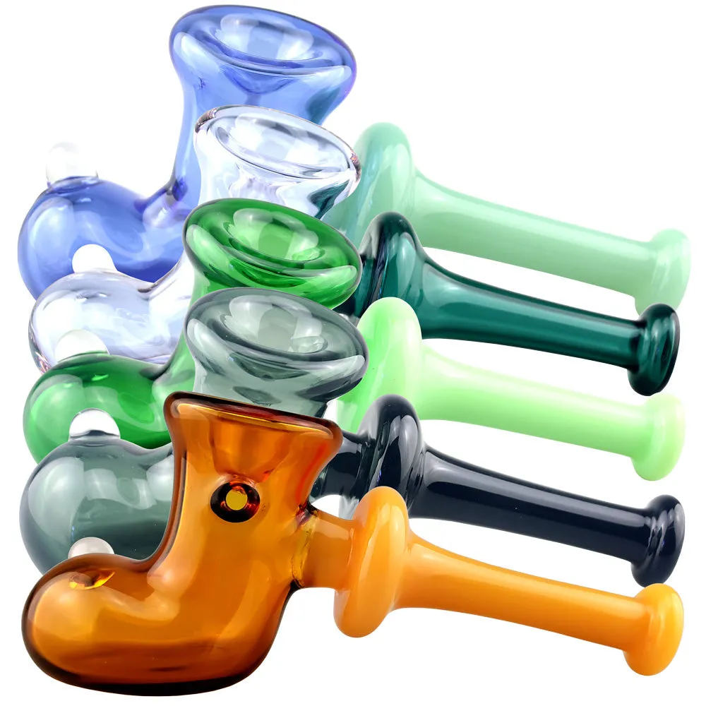 Pulsar 6" Boot-Shaped Borosilicate Glass Hand Pipe - Colorful & Durable