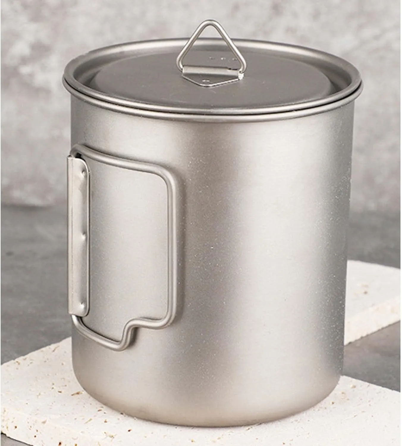 Pure titanium cup outdoor camping portable mug(500ml)