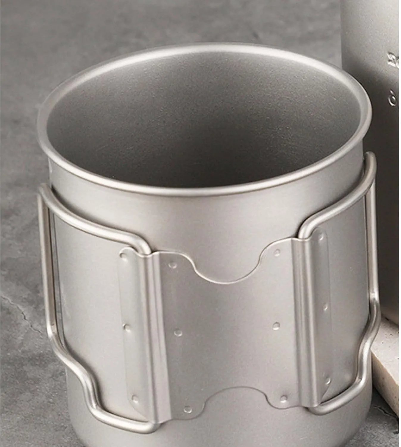 Pure titanium cup outdoor camping portable mug(500ml)