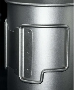 Pure Titanium Mug Outdoor Folding Portable Titanium Alloy Mug(420ML B)