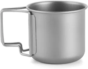 Pure titanium water cup outdoor camping portable mug(200ml)