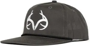Realtree Camo Rope Hat – Vintage Flat Brim, Adjustable Snapback, Lightweight Outdoor Cap for Hunting, Fishing, and Boating