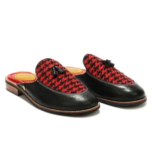 Red Houndstoth_  Mules_ Women (discontinued)