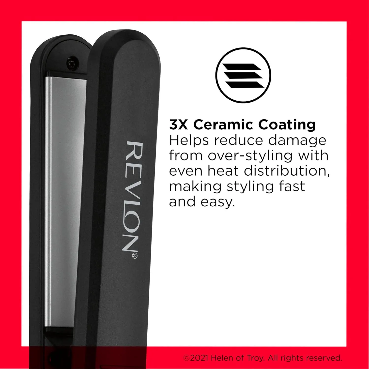REVLON Perfect Heat Ceramic Digital Flat Iron, 1 inch
