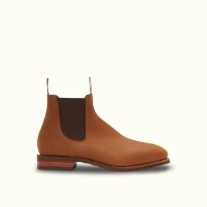 R.M.Williams - Comfort Craftsman - Raw Edge - Distressed Nubuck Leather - Vintage Brown - G Fit