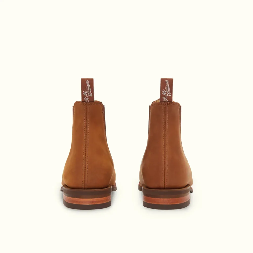 R.M.Williams - Comfort Craftsman - Raw Edge - Distressed Nubuck Leather - Vintage Brown - G Fit