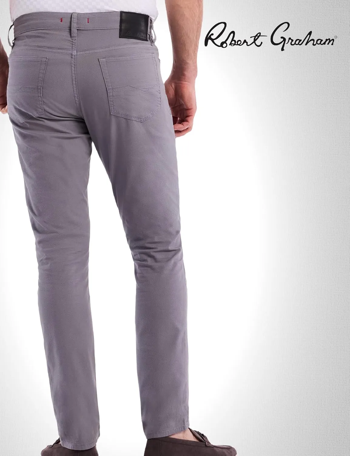 Robert Graham Men's Sayer 5 Pocket Straight Fit Tech Pant
