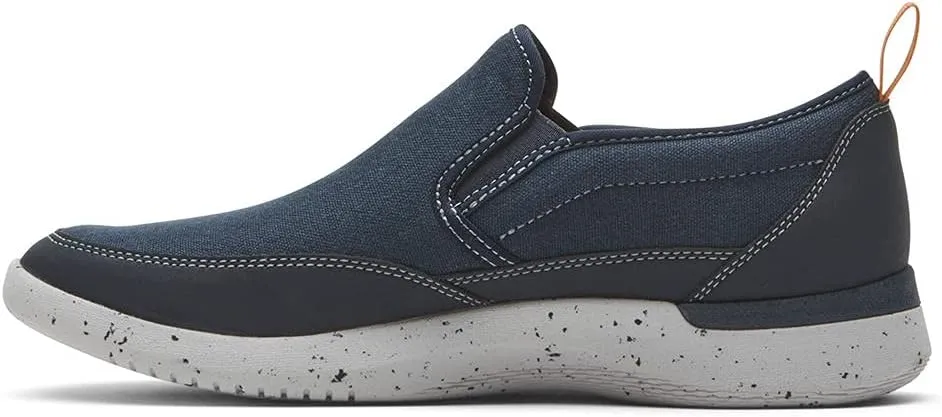 Rockport Men's Truflex Fly Slip on Mudguard Sneaker, Blue Multi, 7