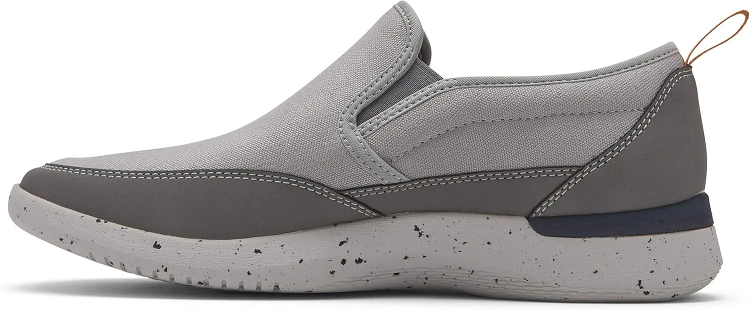 Rockport Men's Truflex Fly Slip on Mudguard Sneaker, Grey Multi, 7