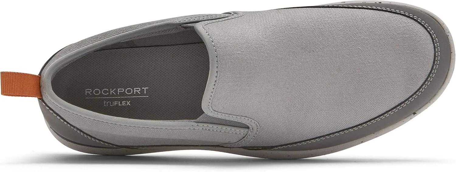 Rockport Men's Truflex Fly Slip on Mudguard Sneaker, Grey Multi, 7