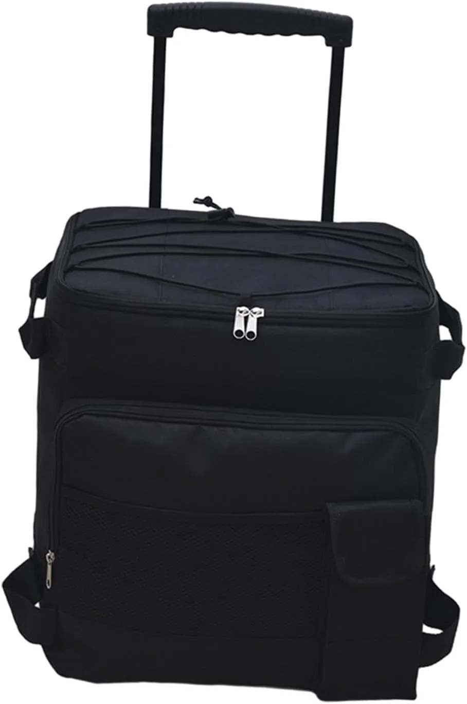 Rolling Cooler Cart Collapsible Cool Bag Oxford Portable Cooler Bag Insulated Wheeled Cooler for Outdoor Travel Work Camping Home