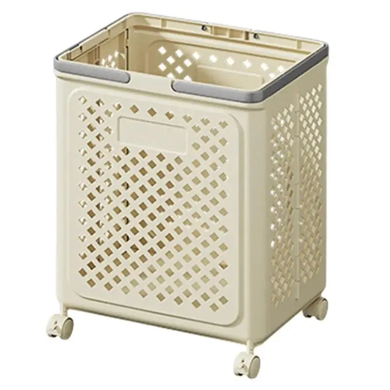 Rolling Foldable Laundry Hamper with Wheels – Ventilated & Durable