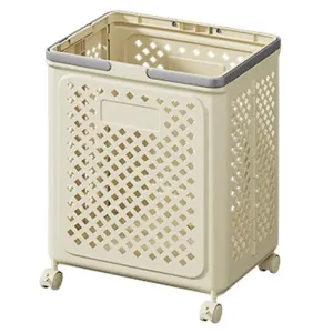 Rolling Foldable Laundry Hamper with Wheels – Ventilated & Durable