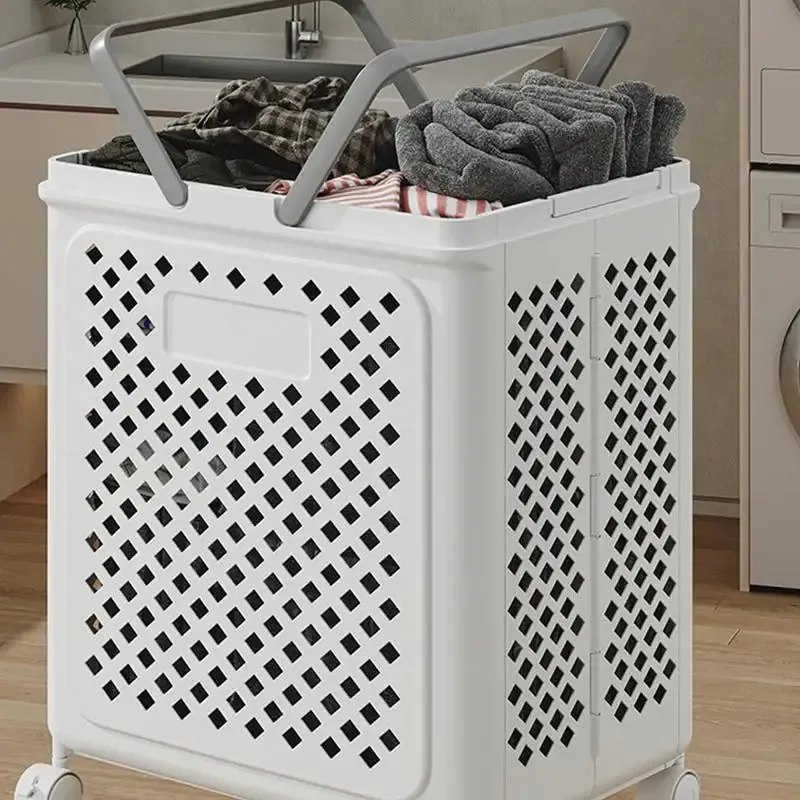 Rolling Foldable Laundry Hamper with Wheels – Ventilated & Durable