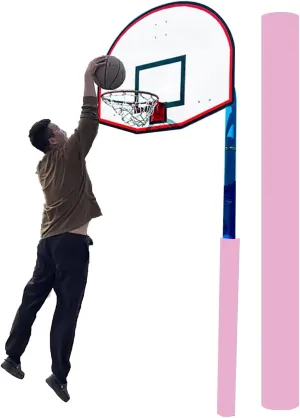 Round Basketball Pole Padding for Outdoor, Heavy Duty Pole Pad 6 Ft 3.5 4 4.5 5 5.5 6 6.5 8.6in Dia, Basement Garage Carport Pole Cover(Pink,Dia 3.5inch(0.3ft))