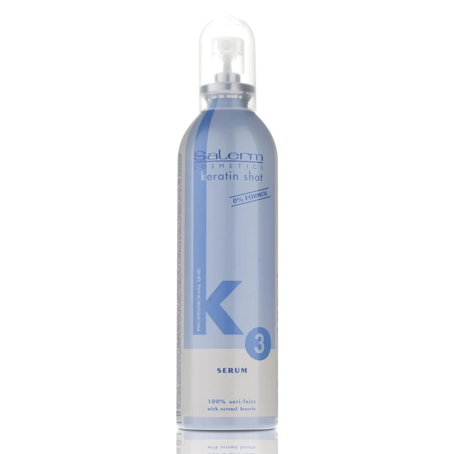 SALERM - Hair Serum - Keratin Shot Finish Serum - 100 ml - Final Touch for Keratin Shot - Conditioning and Shine - Anti-Frizz - Repairs Split Ends - Eliminates Static