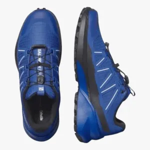 Salomon Mens Speedcross Peak Trail Sneaker Lapis Black White