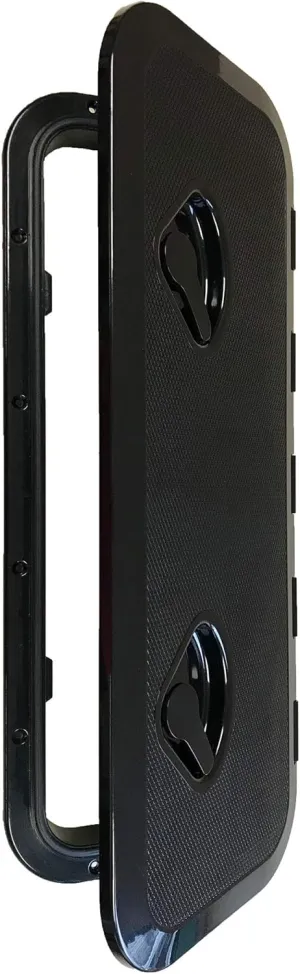 SEAFLO Marine Boat Deck Access Hatch & Lid 23.9" X 9.5" - Black 607mm x 243mm