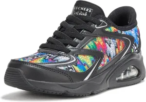 Skechers Women's Tres-air Uno-Iris Drip Hands Free Slip-ins Sneaker