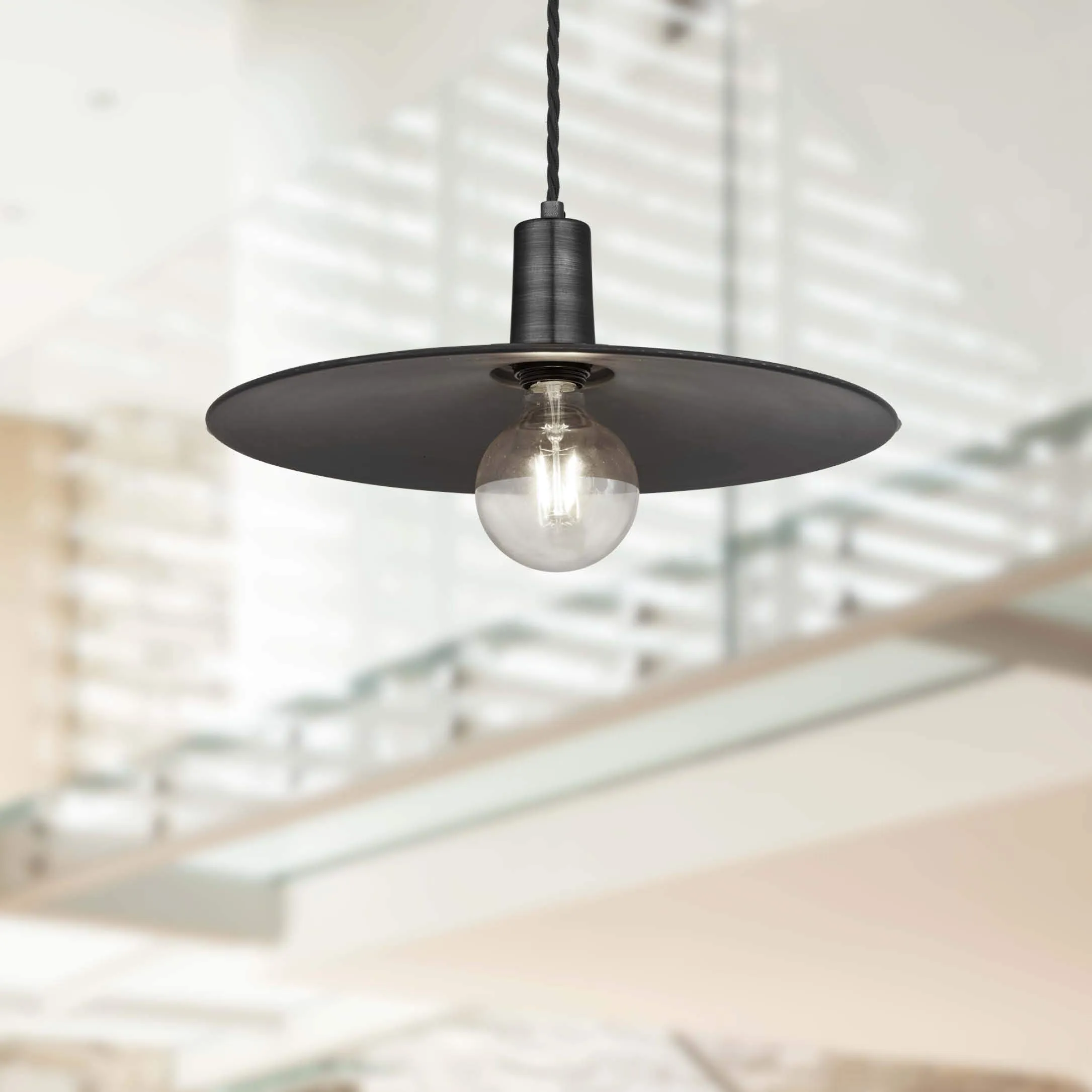 Sleek Flat Pendant - 15 Inch