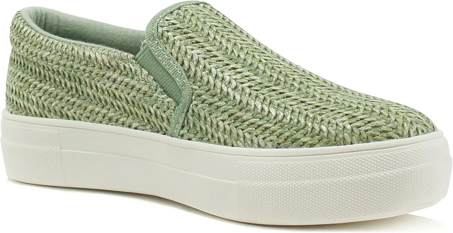 Soda TOPSHOE ave- Hike Platform Slip- On Sneaker w/Cushion Foam