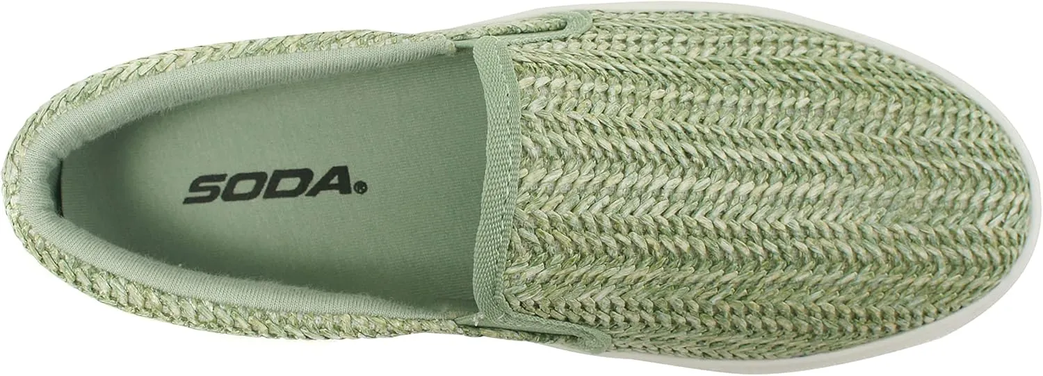 Soda TOPSHOE ave- Hike Platform Slip- On Sneaker w/Cushion Foam