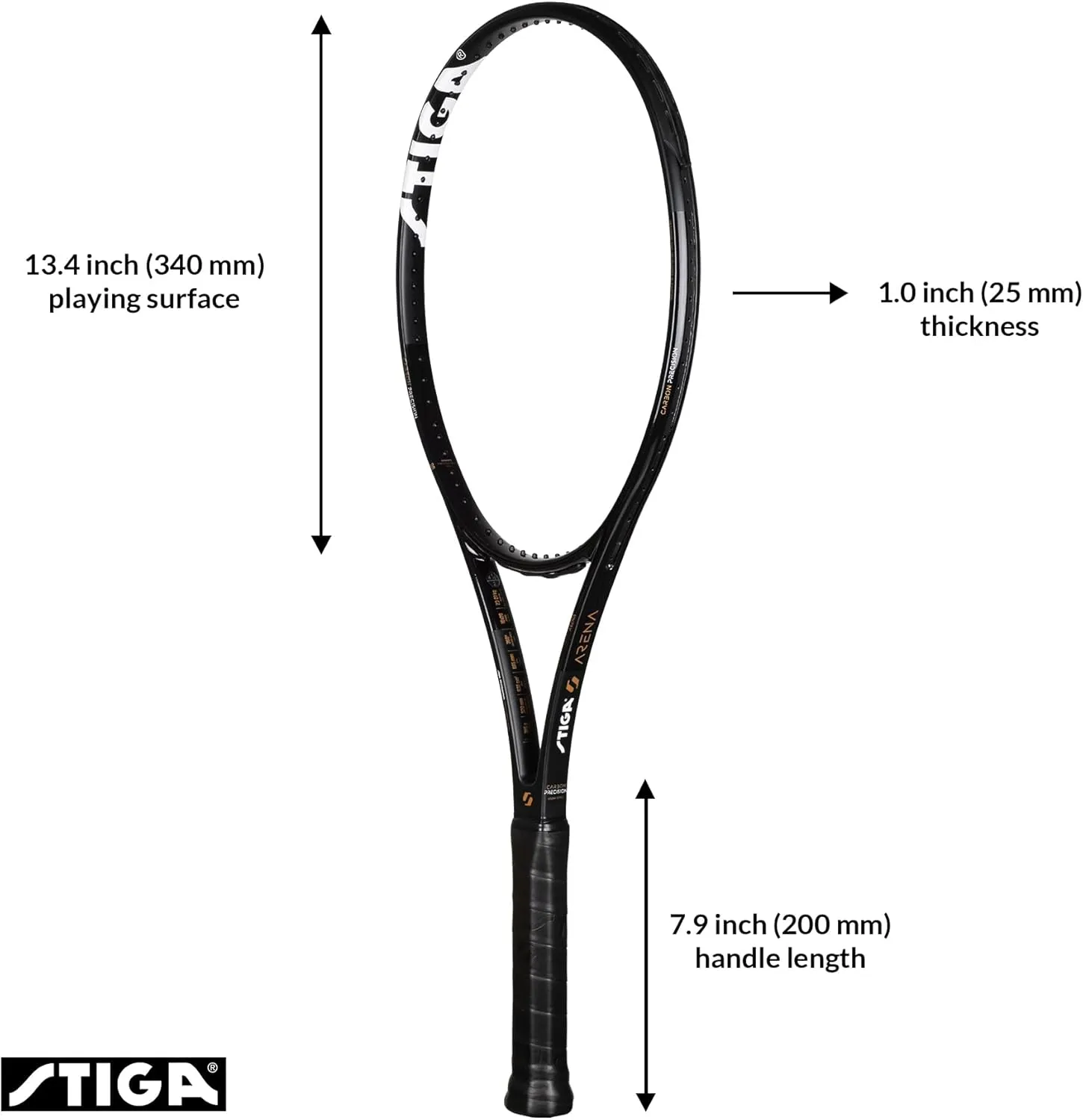 STIGA Tennis Racket Arena Black 305g