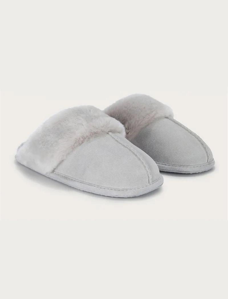 Suede Mule Grey