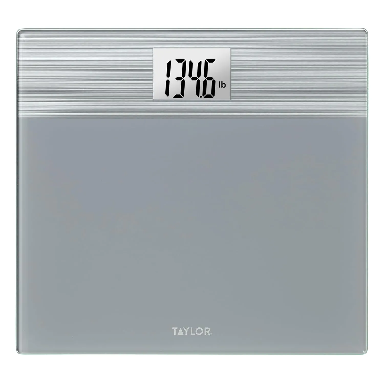 Taylor Digital Wide Platform Bathroom Scale, Scale for Body Weight, Highly Accurate Weighing Machine, Battery Powered, FSA HSA Eligible, Highly Accurate, Measures Weight up to 500 lb Capacity, Gray