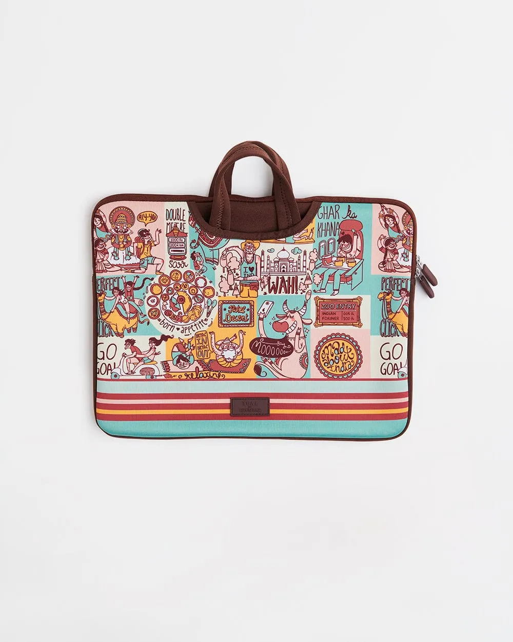 TEAL By Chumbak Indie Pop Laptop Sleeve - 15inch
