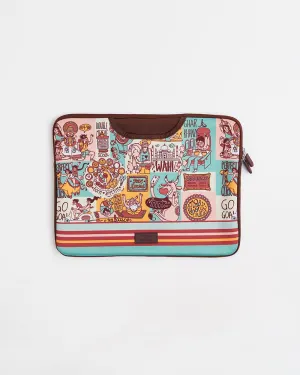 TEAL By Chumbak Indie Pop Laptop Sleeve - 15inch