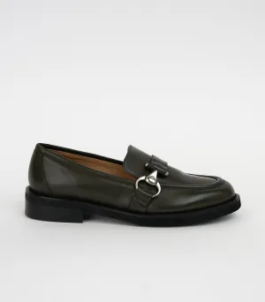 The Gemma Dark Olive Green Nappa