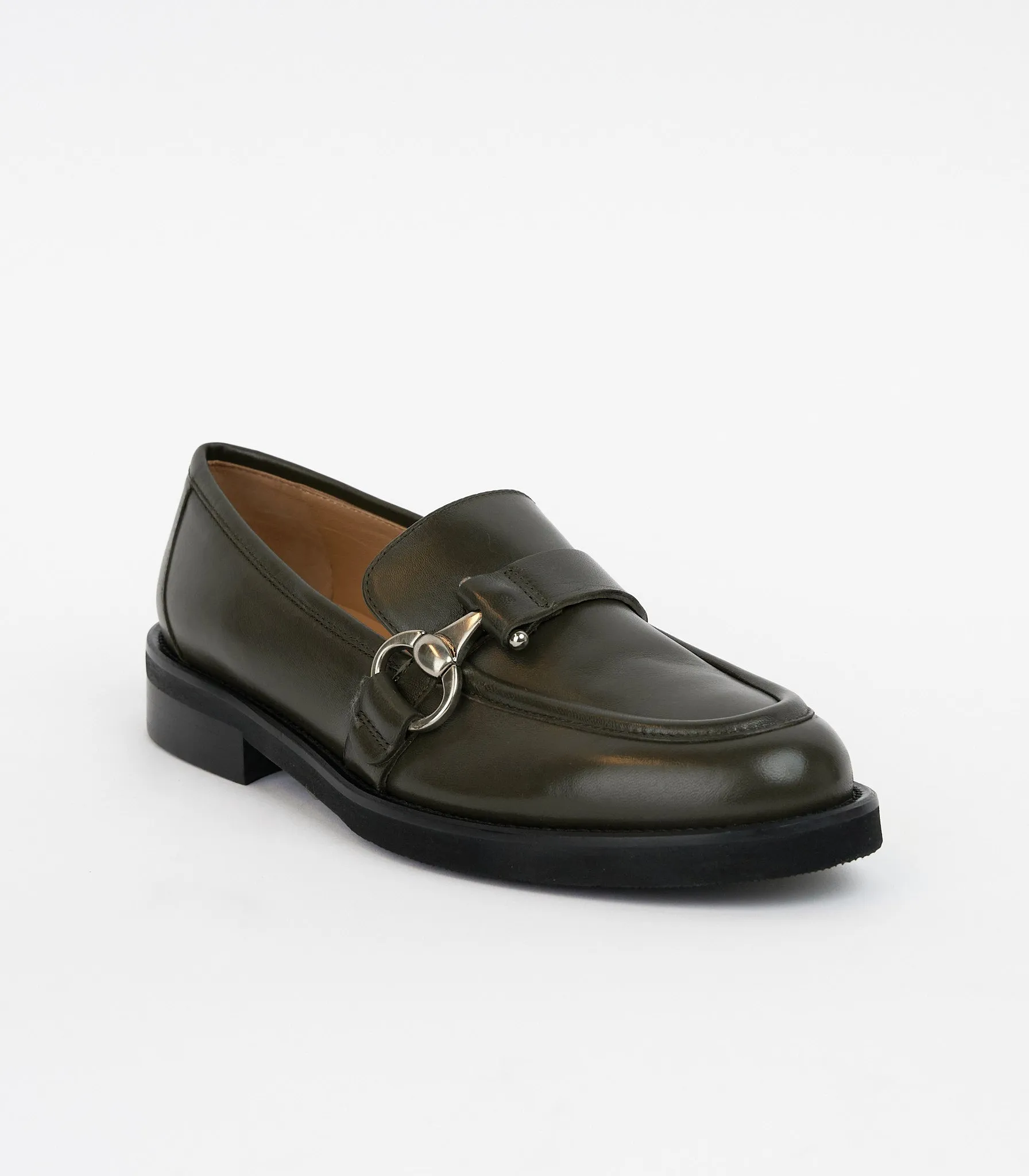 The Gemma Dark Olive Green Nappa