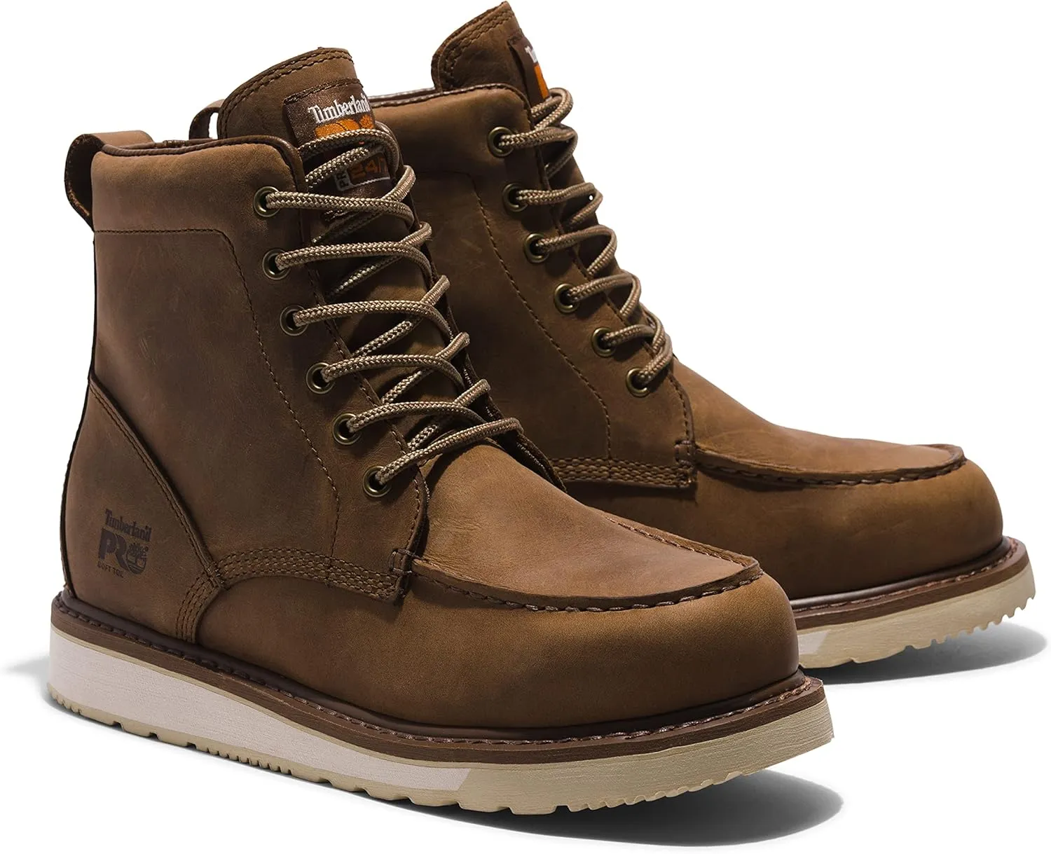 Timberland PRO Unisex-Adult Pro Wedge 6 Inch Moc Soft Toe Industrial Work Boot