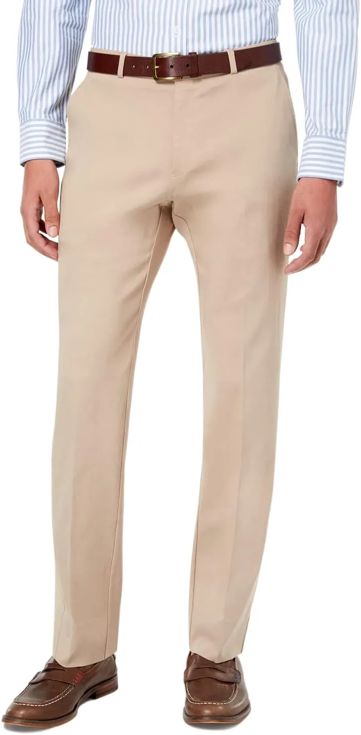 Tommy Hilfiger Men's Classic Stretch Chino Pants – Modern Fit, Wrinkle & Water-Resistant, Versatile & Comfortable
