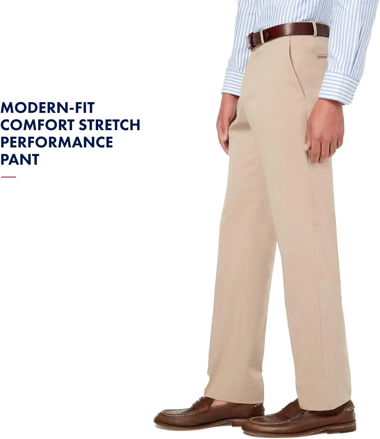 Tommy Hilfiger Men's Classic Stretch Chino Pants – Modern Fit, Wrinkle & Water-Resistant, Versatile & Comfortable