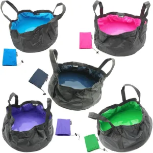 TRENDBOX Foldable Wash Basin Sink Water Bag Portable Mini 8.5L for Footbath Camping Hiking Outdoor Durable Design