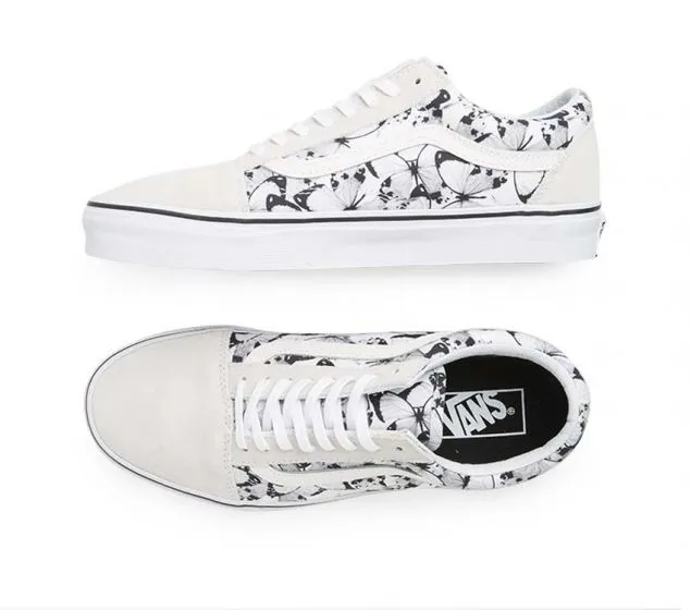 TRUE | | VANS High-efficiency (BUTTERFLY) WHITE BLACK Virtual OLD SKOOL