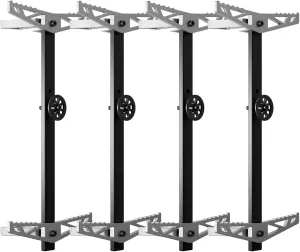 UIIHUNT Climbing Sticks, Lightweight Cast Aluminum Non-Slip Tree Climbing Sticks for Hunting, Durable 17" Hunting Climbing Steps with Climbing Straps, Fold Up Steps, Boot Grabbing Grooves
