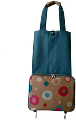 Utility Shopping Cart Folding Shopping Bag Shopping Cart On Wheels Bag Small Pull Cart Buy Vegetables Bag Shopping Organizer Tug Package Portable Grocery Cart to Save Space (Color : 02)