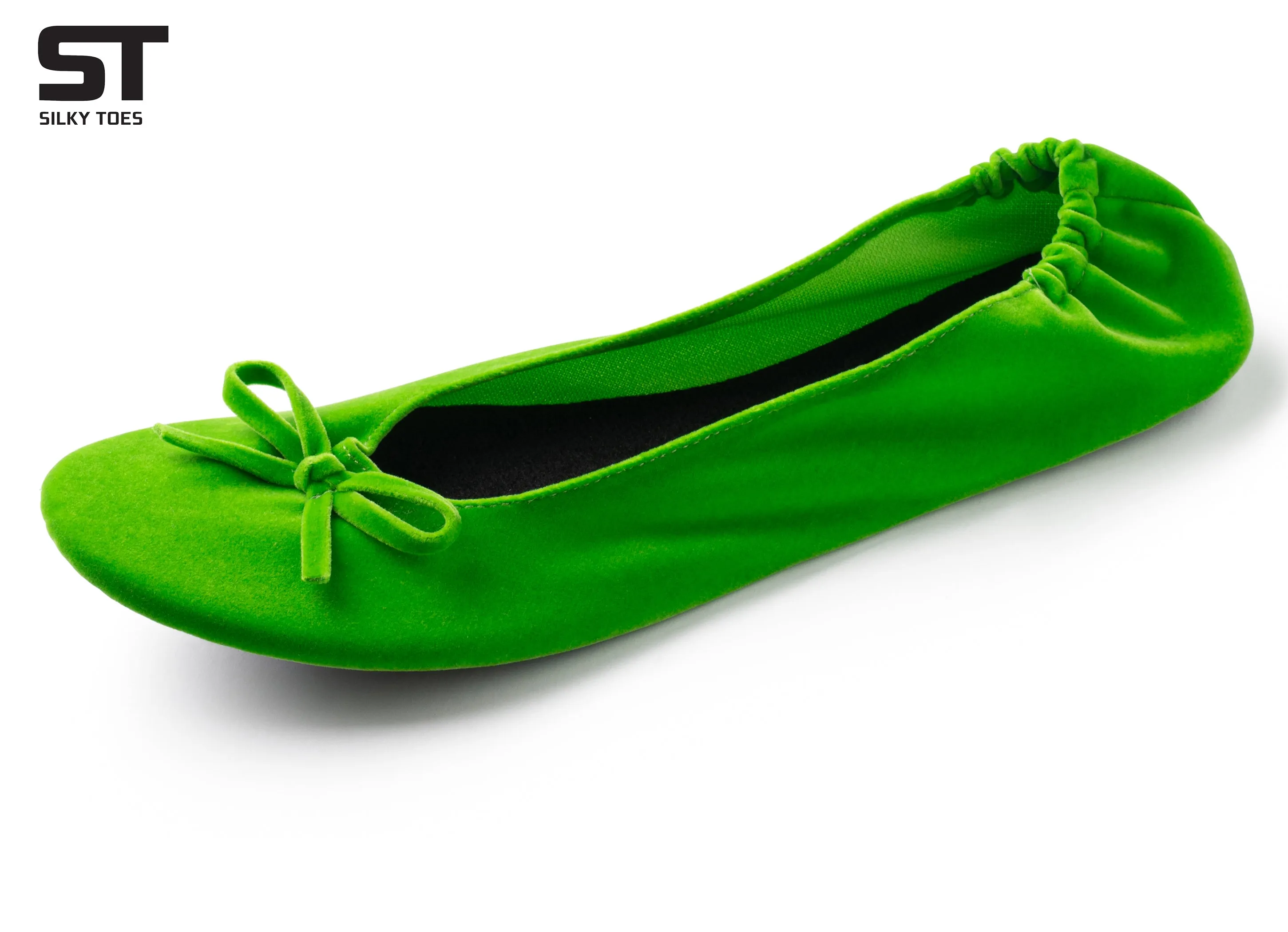 Velvet Ballet Flats Foldable Flats Women's Shoes