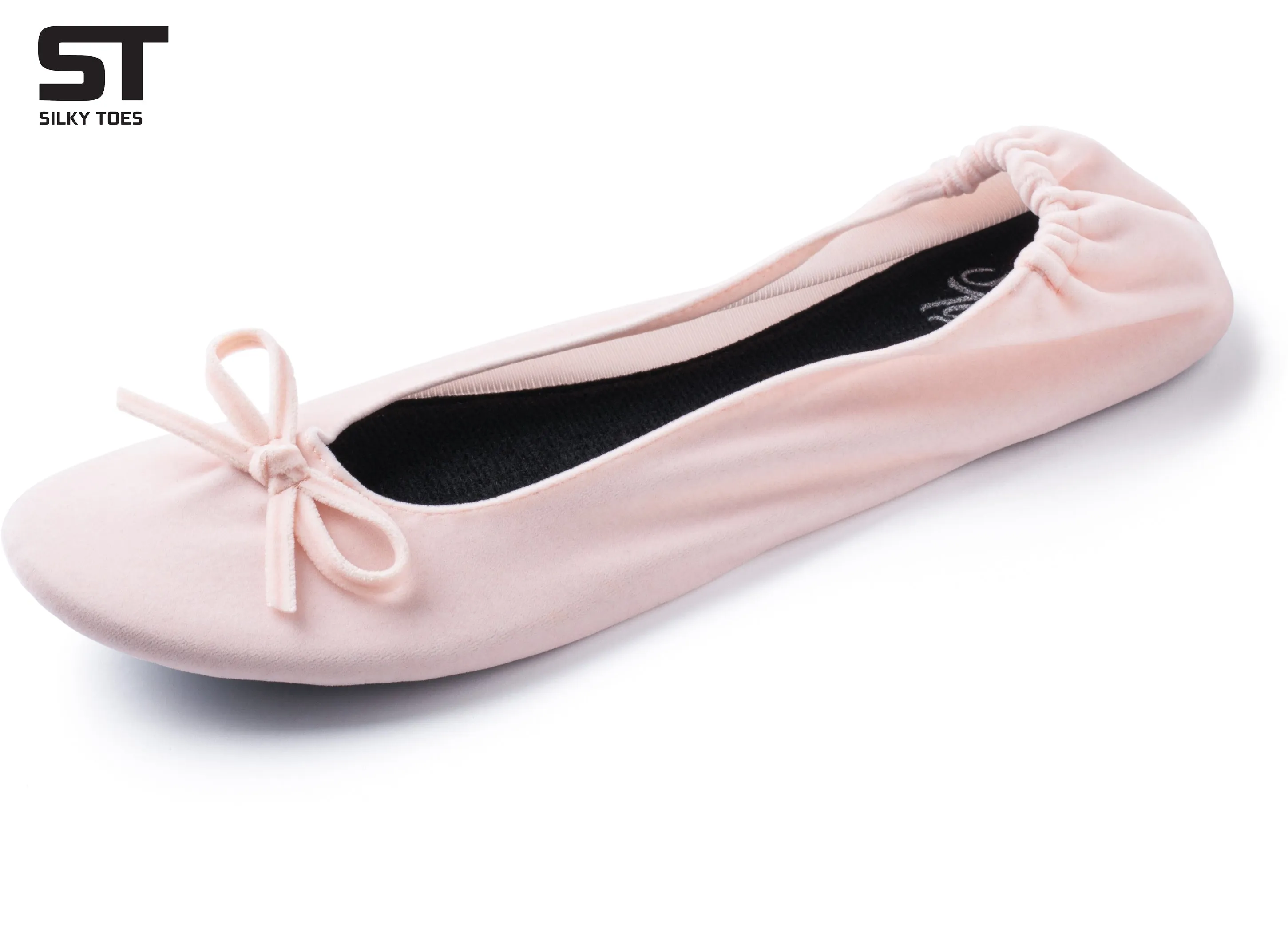 Velvet Ballet Flats Foldable Flats Women's Shoes