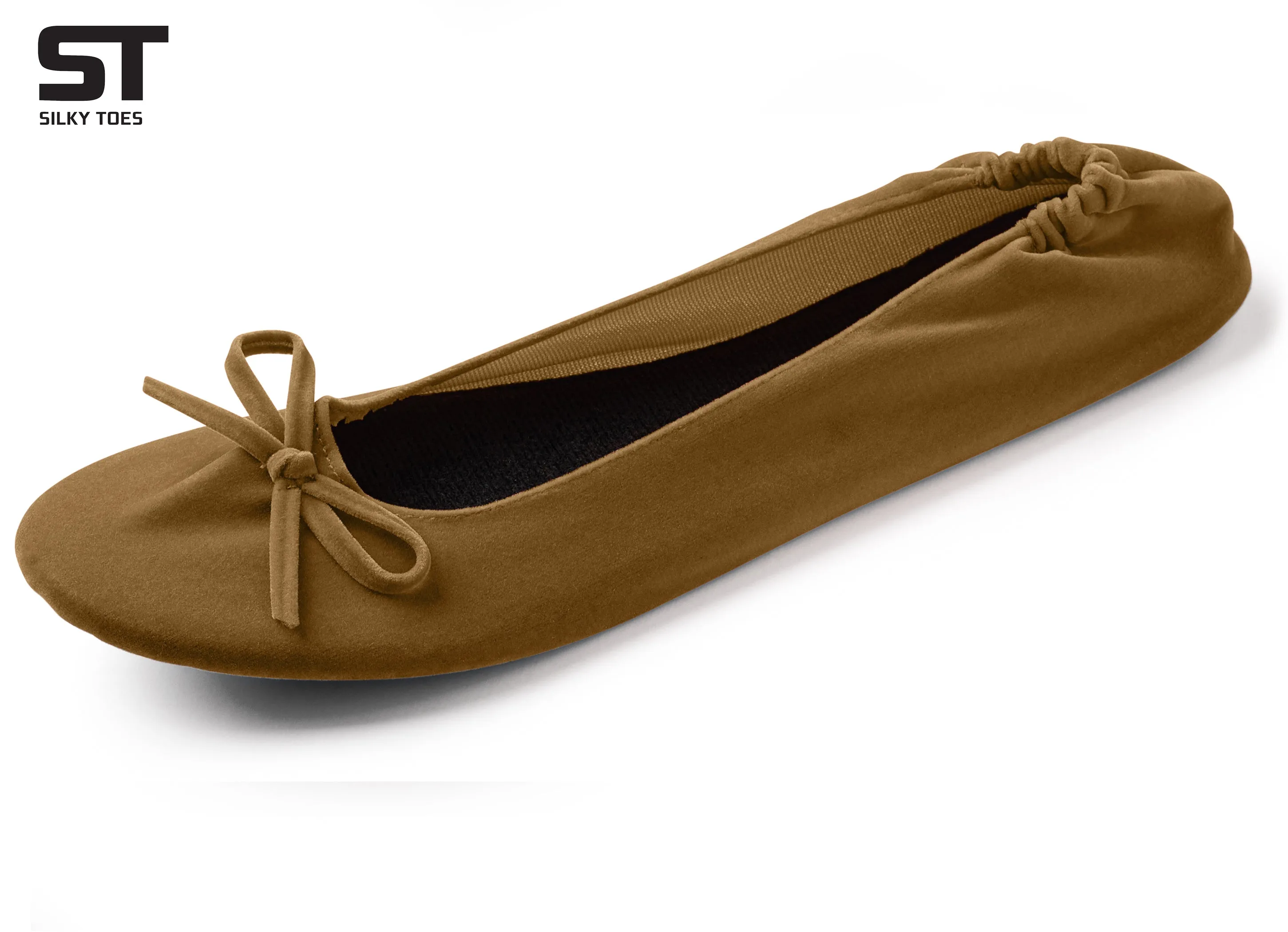 Velvet Ballet Flats Foldable Flats Women's Shoes