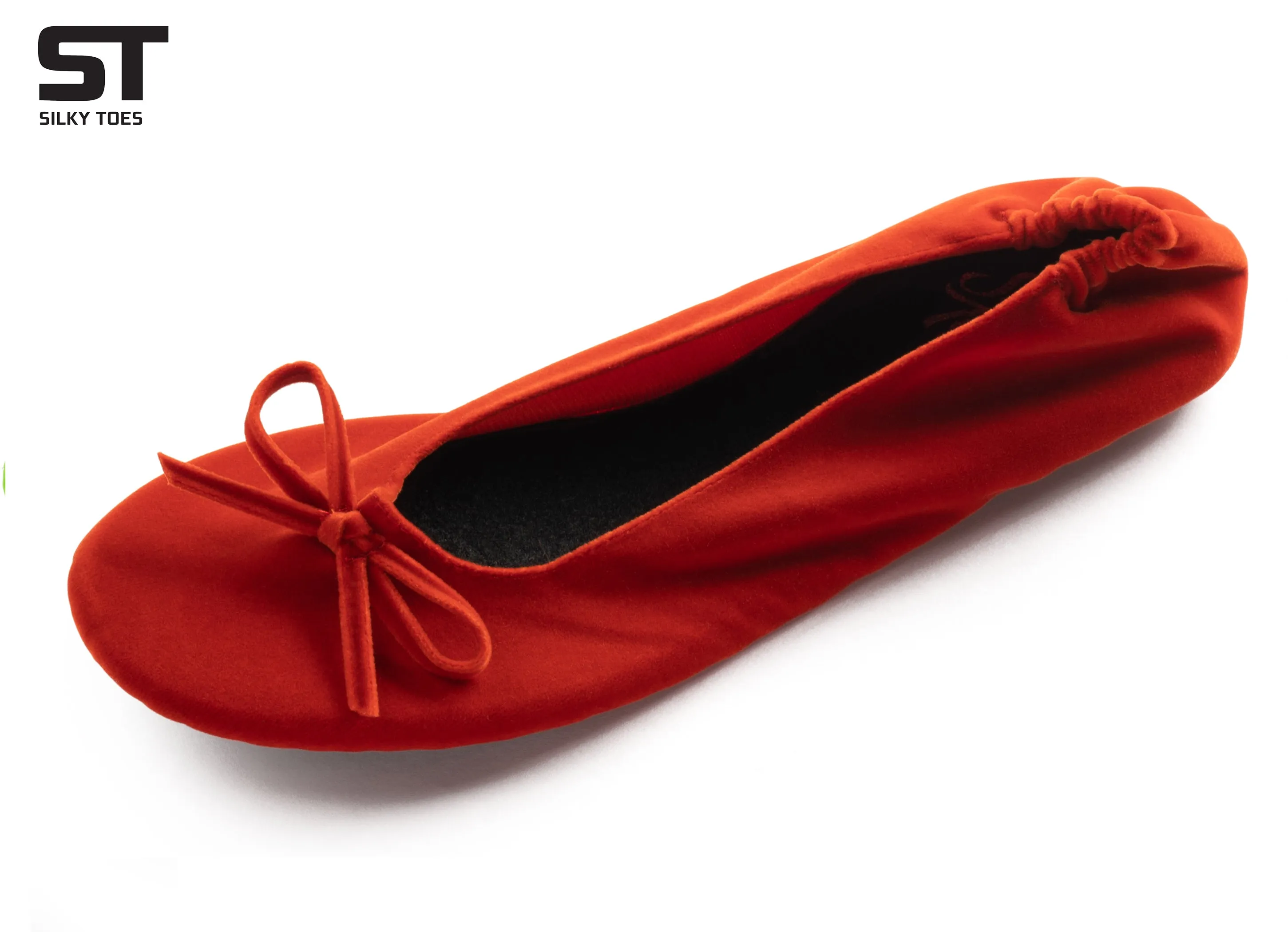 Velvet Ballet Flats Foldable Flats Women's Shoes