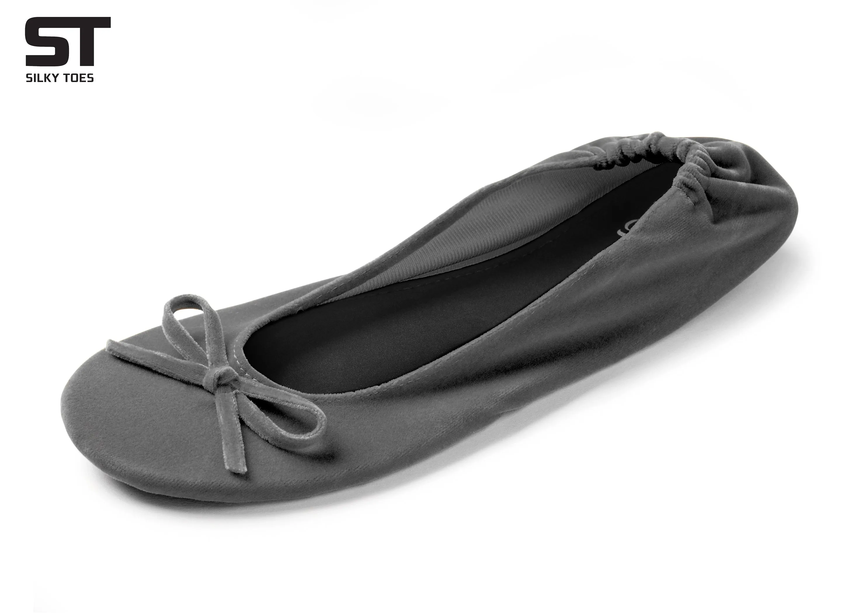 Velvet Ballet Flats Foldable Flats Women's Shoes