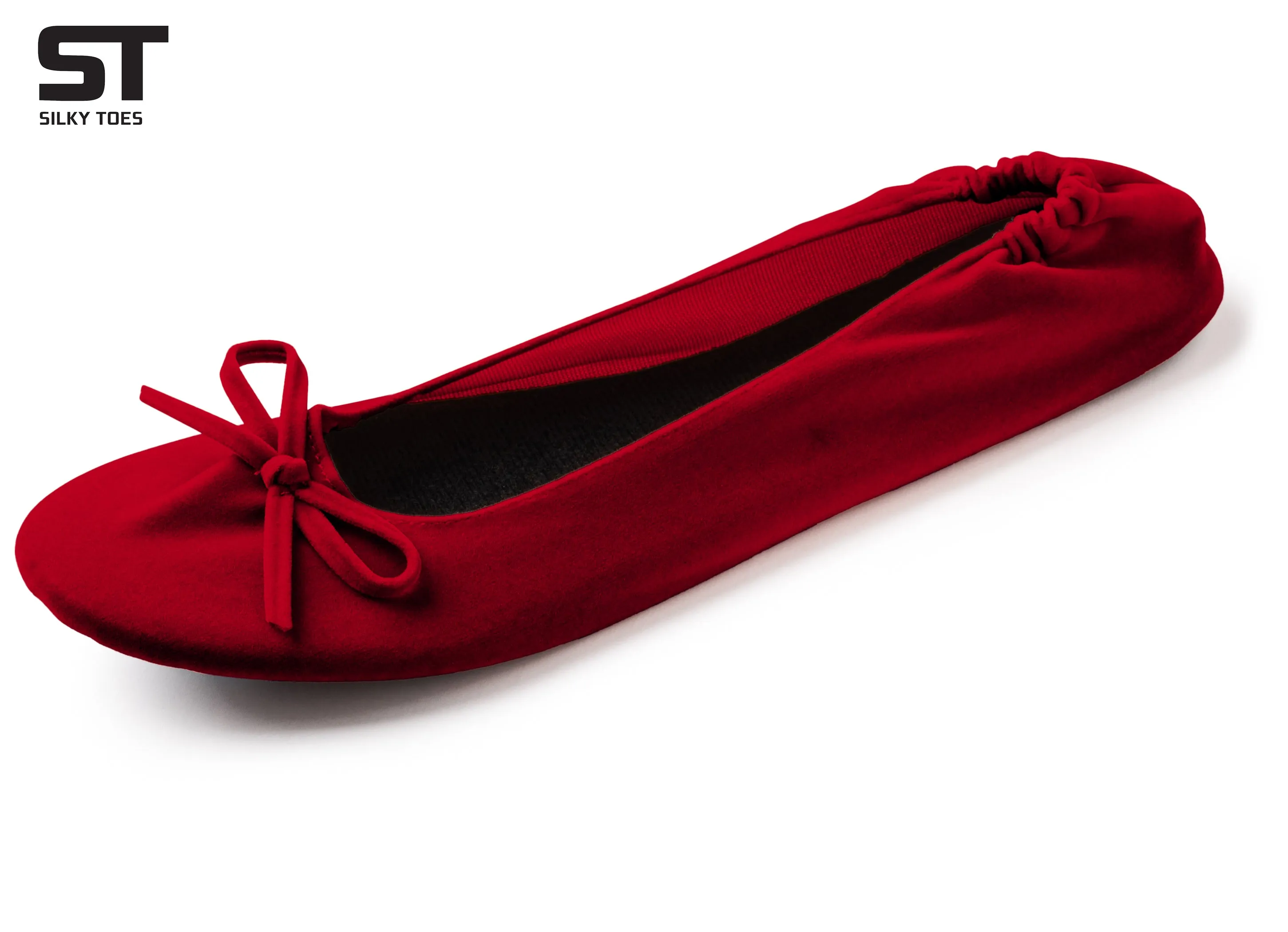 Velvet Ballet Flats Foldable Flats Women's Shoes