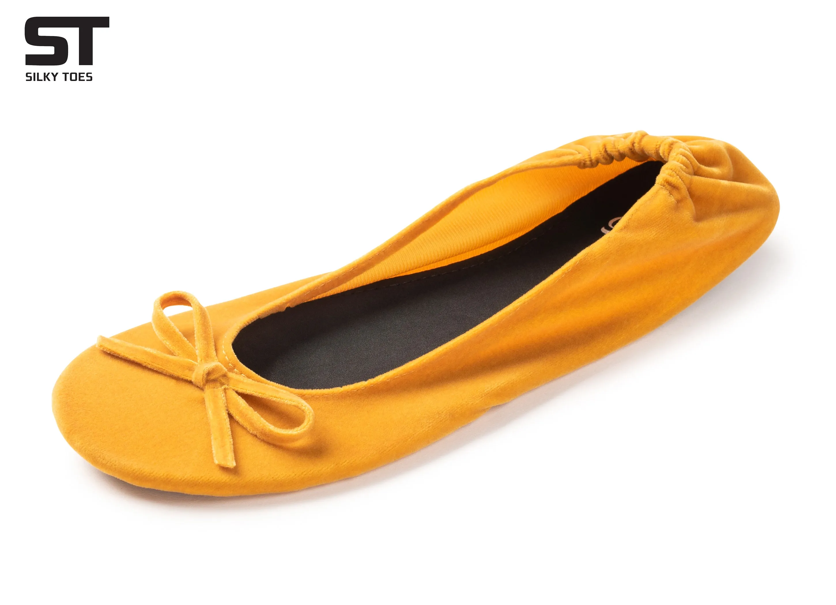Velvet Ballet Flats Foldable Flats Women's Shoes