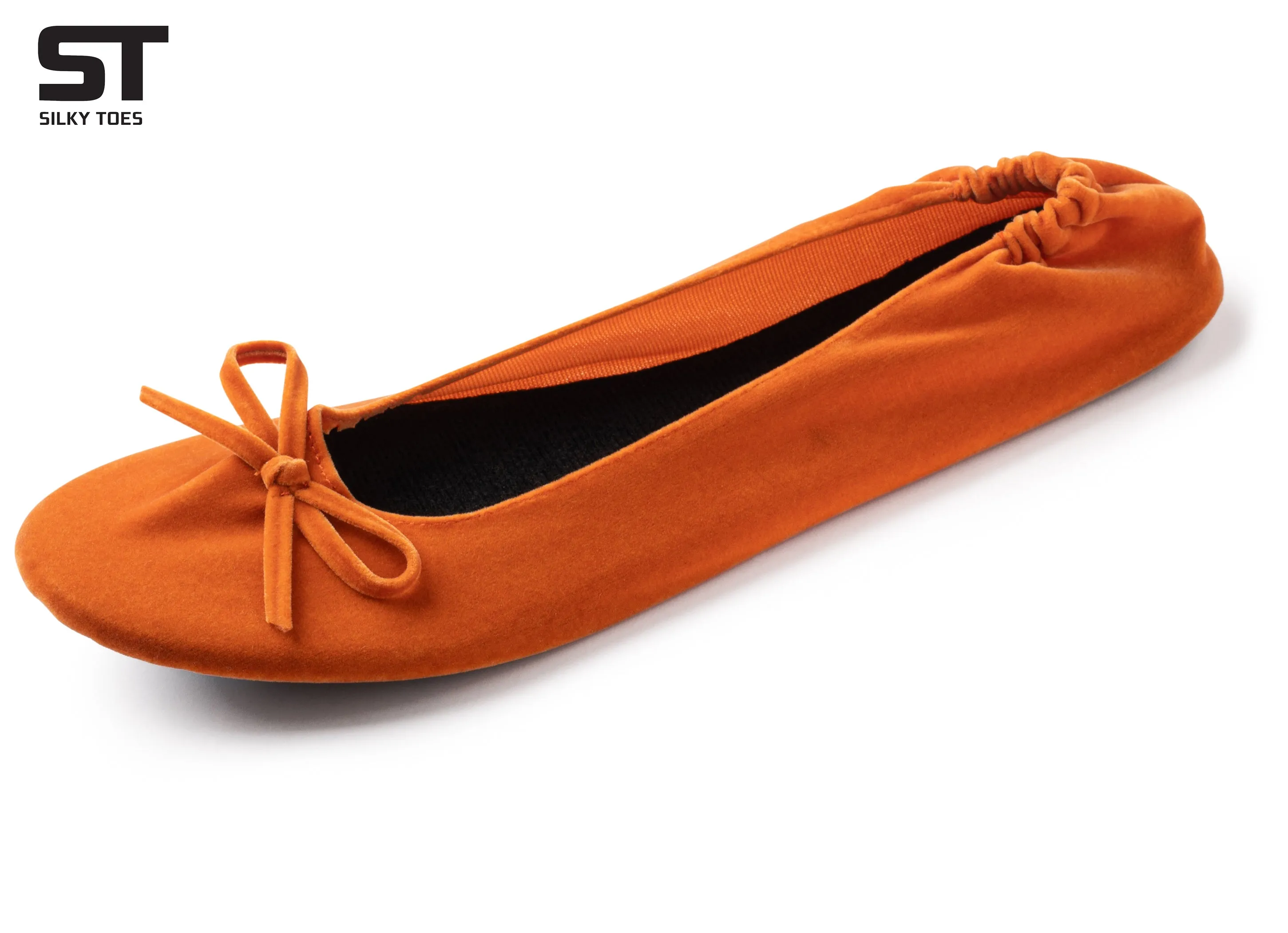 Velvet Ballet Flats Foldable Flats Women's Shoes
